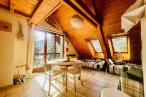 Ski nest with large balcony